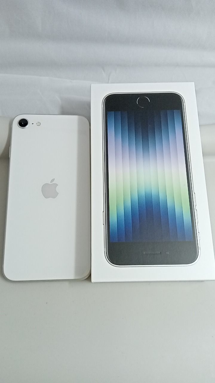整備済！ iPhoneSE A2782 128GB スターライト 本体 SIMフリー 箱 