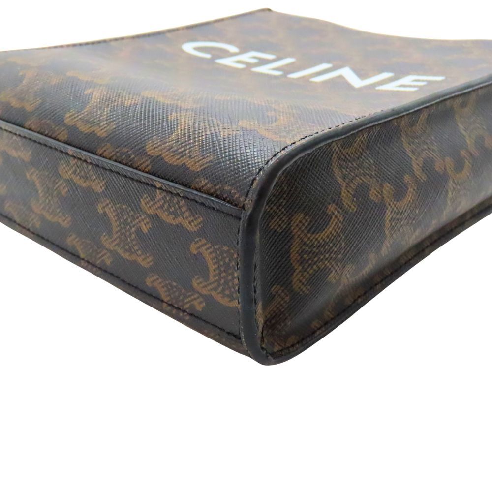 中古】 CELINE セリーヌ ミニバーティカルカバ タン トリオン