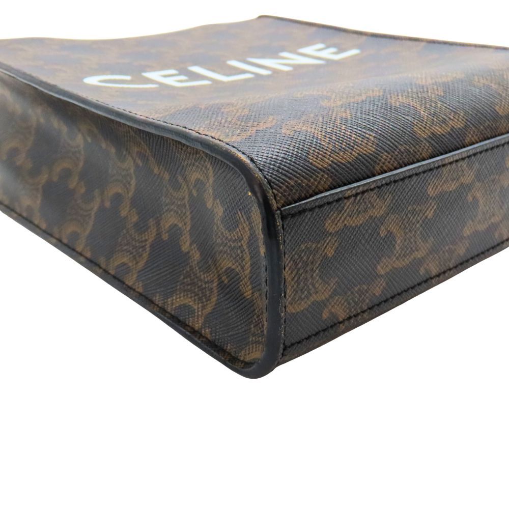 中古】 CELINE セリーヌ ミニバーティカルカバ タン トリオン