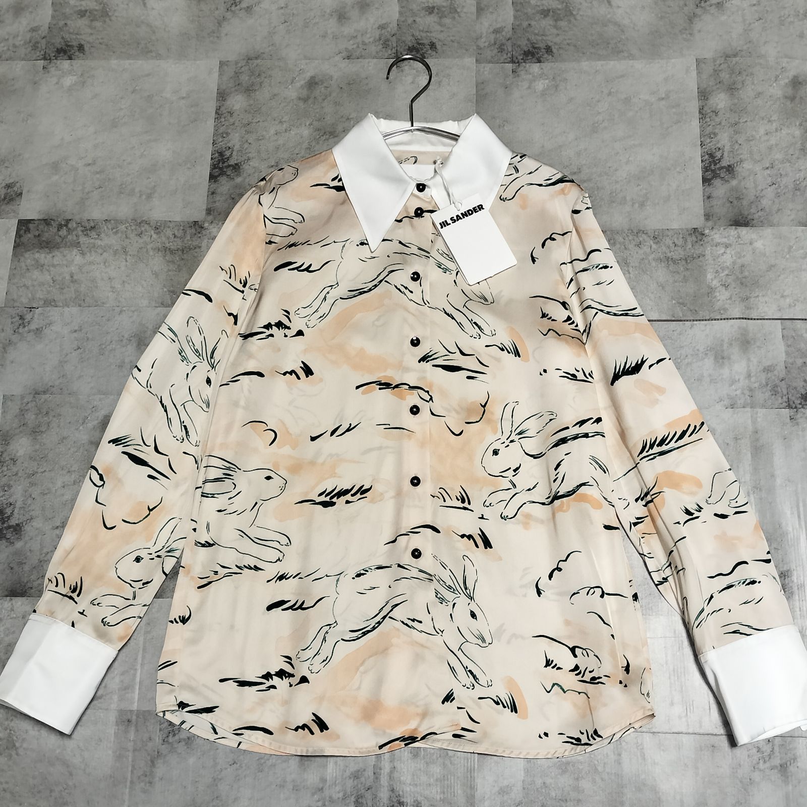 23SS【未使用品】JIL SANDER ジルサンダー 干支シャツ 卯年 うさぎ 