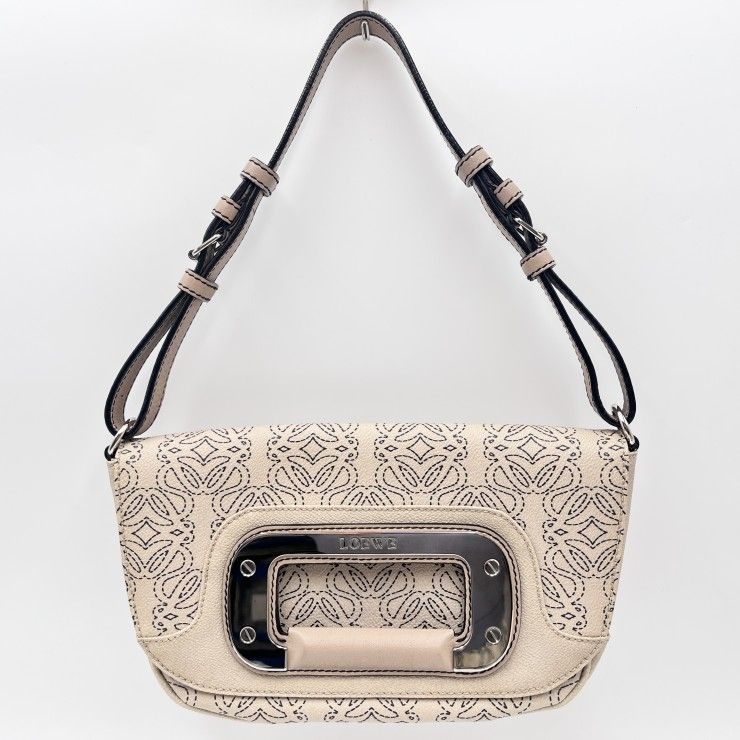 LOEWE ロエベ リピートアナグラム ワンショルダーバッグ ロゴ型押し