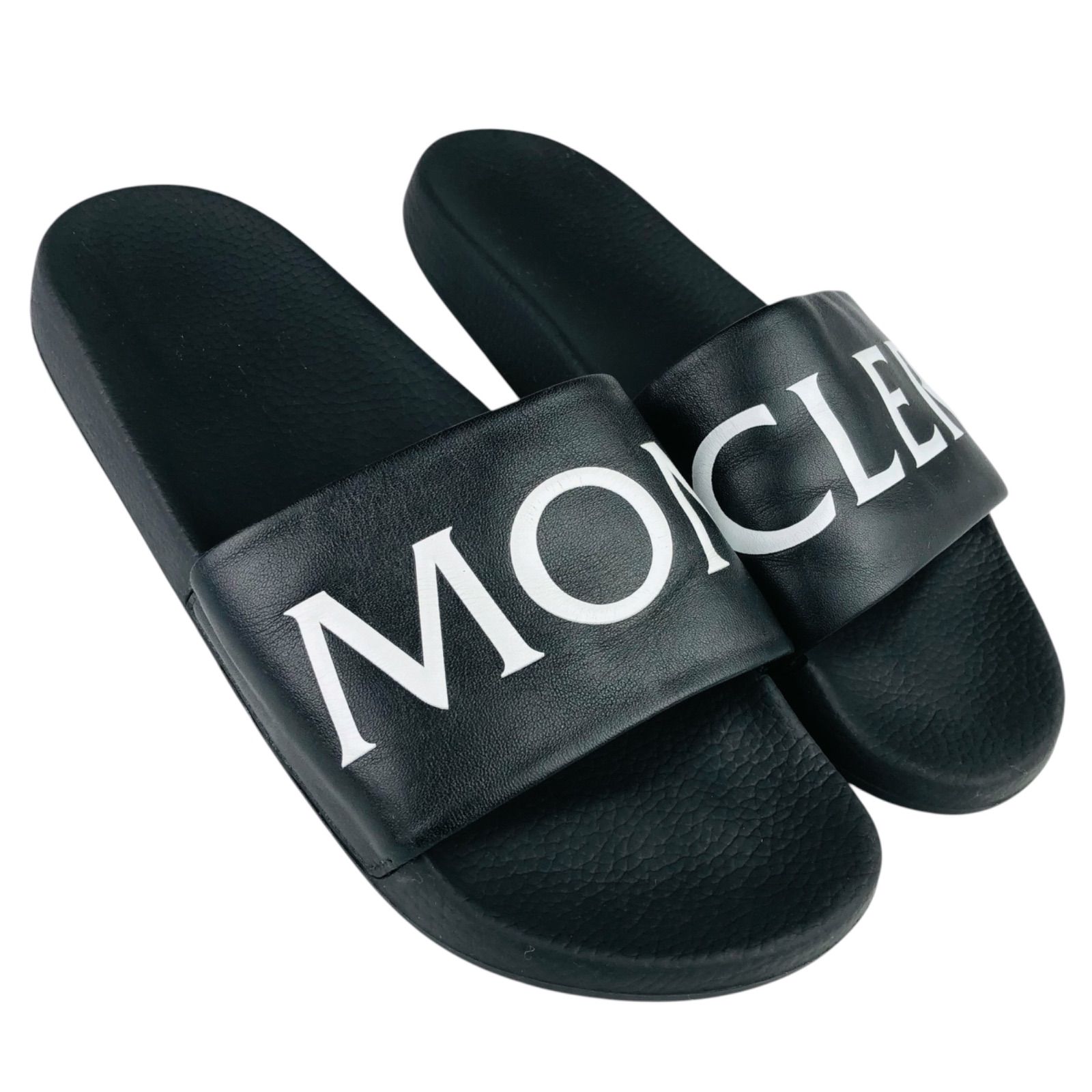 美品☆MONCLER☆モンクレール・メンズ レザー:ラバーコンビ ブランド 