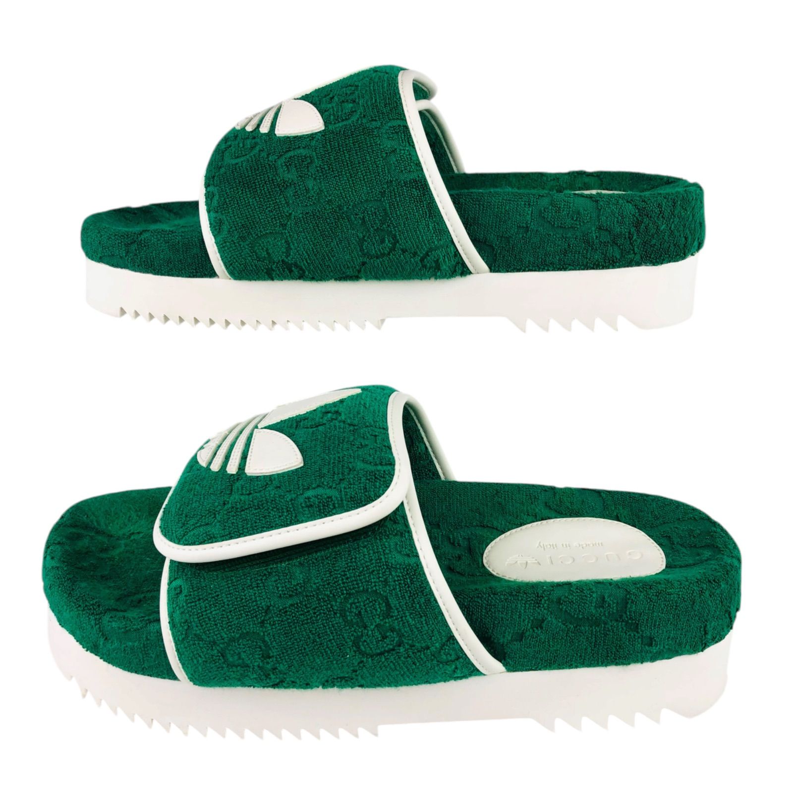 極美品☆GUCCI☆グッチ×adidas☆アディダス・コラボ メンズ レザー 