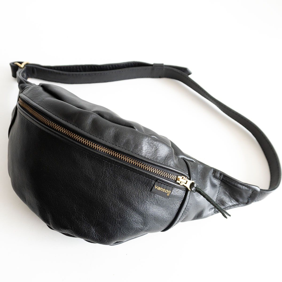【美品】VANSON【ファニーバッグ】レザー ボディバッグ バンソン 26040279 美品】VANSON【ファニーバッグ】レザー ボディバッグ バンソン