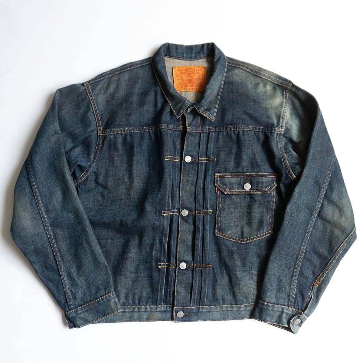 【加工モデル/ビッグサイズ】 LEVI'S VINTAGE CLOTHING【1st 506XX ビッグE デニムジャケット】44 旧日本製 リーバイス 26040254 加工モデル/ビッグサイズ】 LEVI'S VINTAGE CLOTHING【1st 506XX