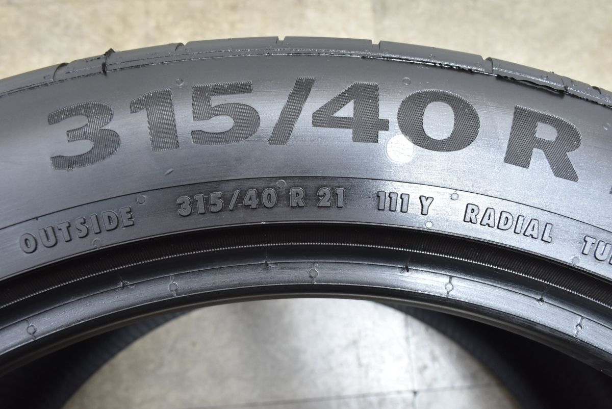 新車外し】コンチネンタル スポーツコンタクト6 315/40R21 2本 2023年