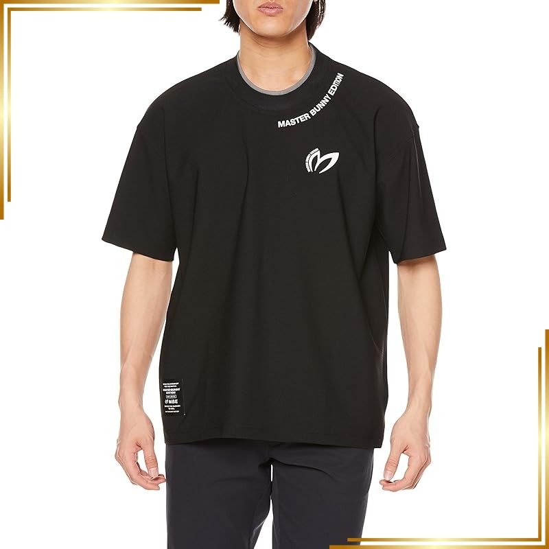 【新品】 [マスターバニー] メンズ 半袖 クルーネックシャツ (ビッグシルエット) / ゴルフ インナー / 758-3167201 010_ブラック 3 [S] 0