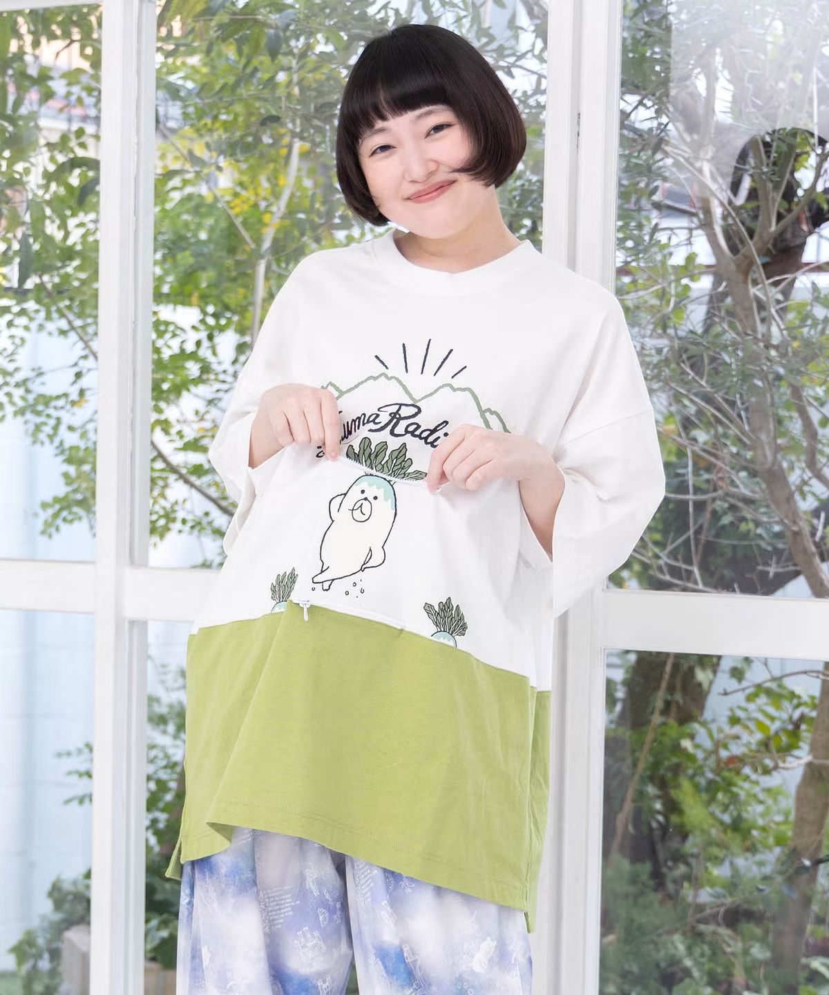 スカラーパリティ　scolarparity 361119：山からクマ大根Tシャツ ScoLar Parity（スカラーパリティ） tシャツ 361119：山からクマ大根T