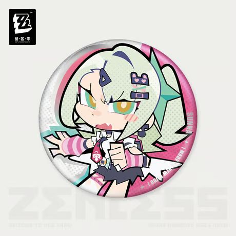 ゼンレスゾーンゼロ・公式 ゼンレス・ゼンゼロ・ZZZ 麗都 缶バッジ