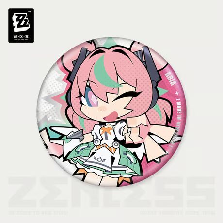 ゼンレスゾーンゼロ・公式 ゼンレス・ゼンゼロ・ZZZ 麗都 缶バッジ