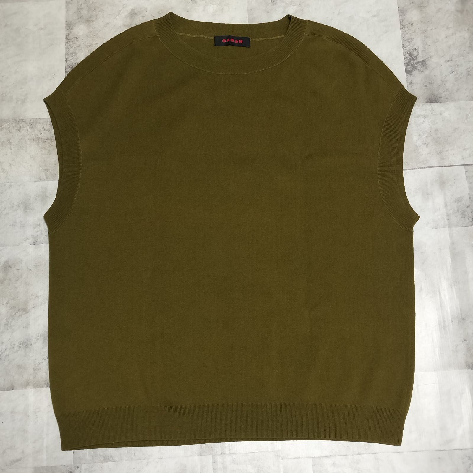 極美品】CABaN キャバン コットン カシミヤ クルーネック ニット 