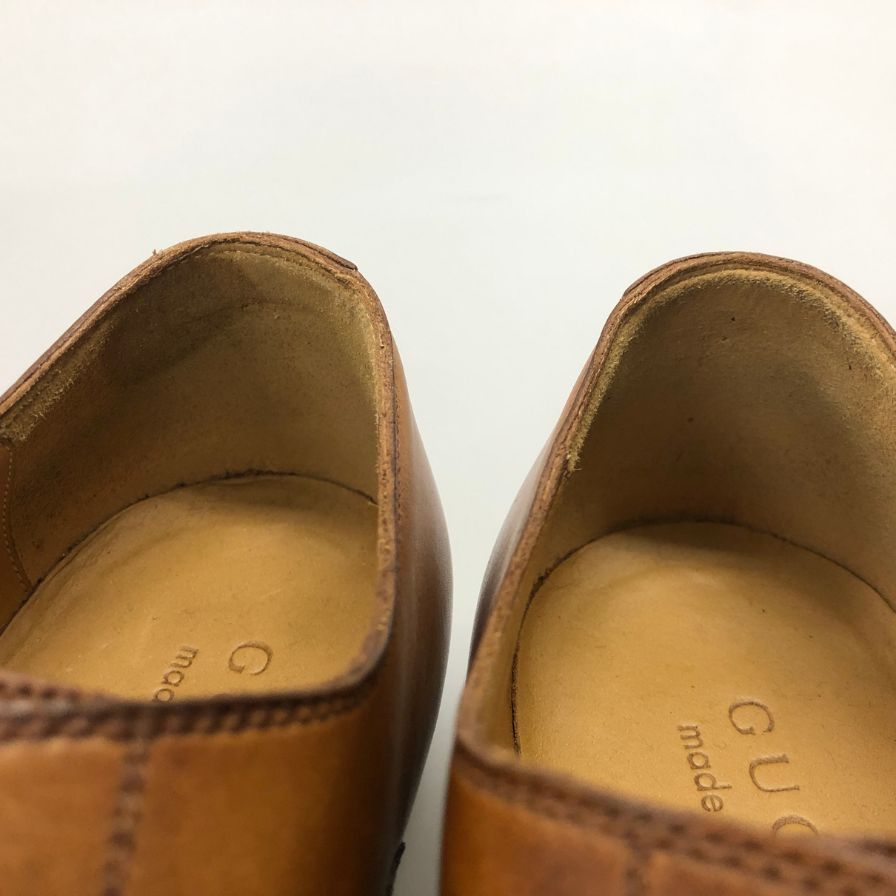 グッチ レザーシューズ 269646 カーフ 内羽根 プレーントゥ【AFD5