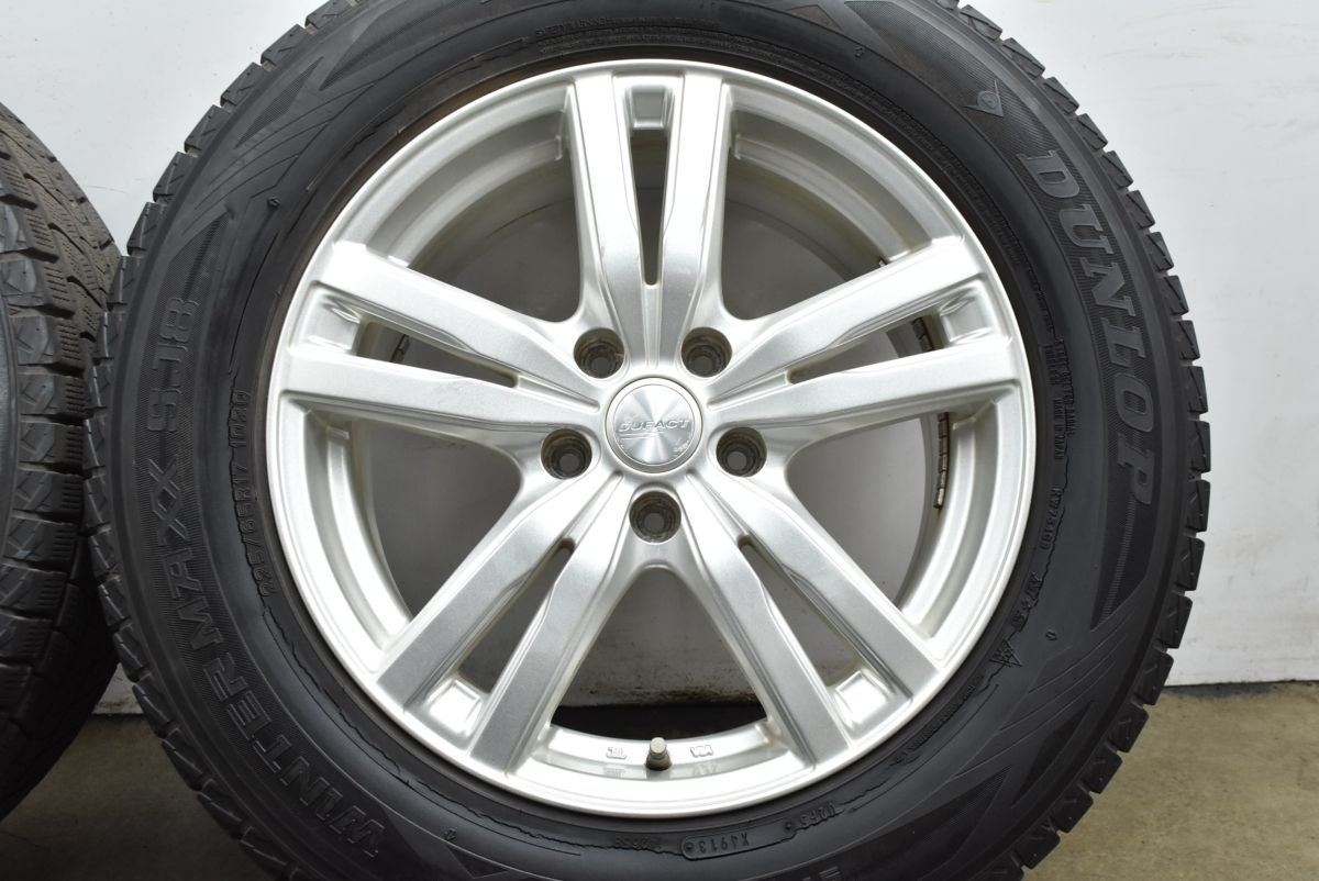 山口)DUFACT 17インチ 7J+48 5H/114.3 ダンロップ WINTERMAXX SJ8 225/65R17 中古 4本 送料別途 ▲C231006N01 KK06C　FCY 山口)DUFACT 17インチ 7J+48 5H/114.3 ダンロップ WINTERMAXX SJ8 225