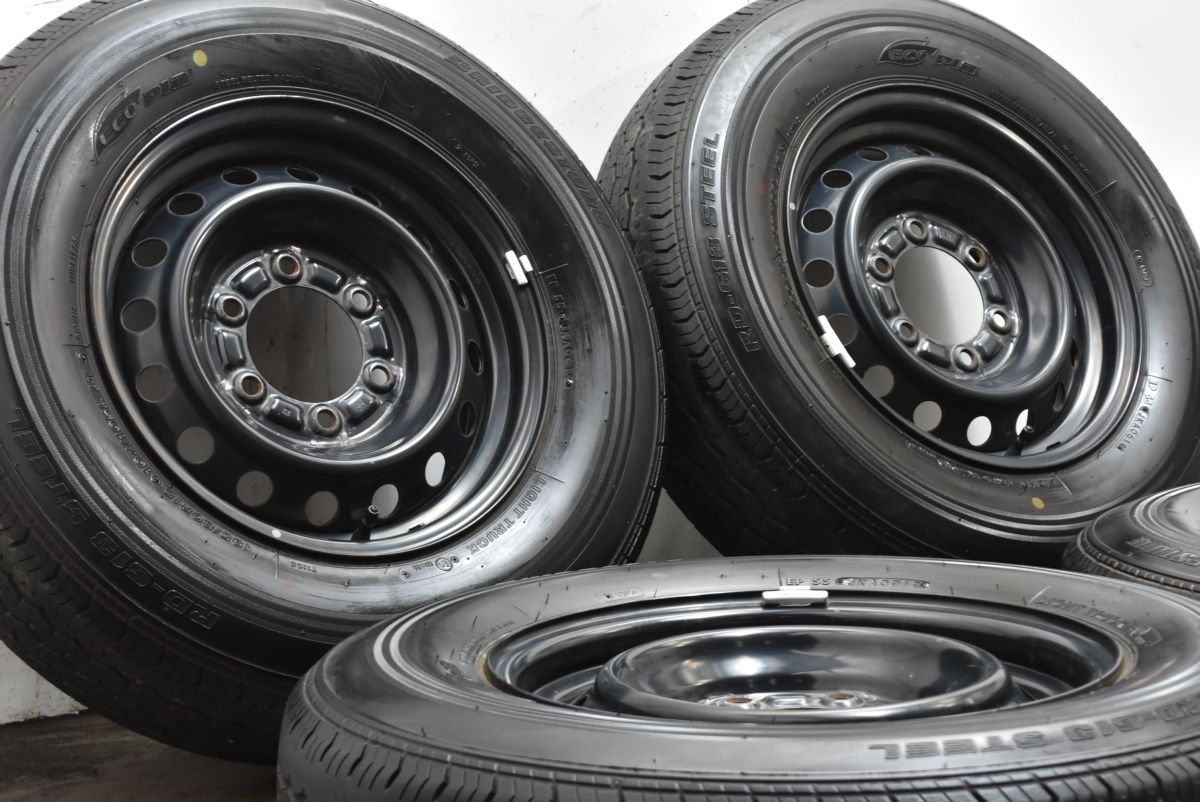 バリ溝】トヨタ 200 ハイエース 純正 15in 6J +35 PCD139.7 