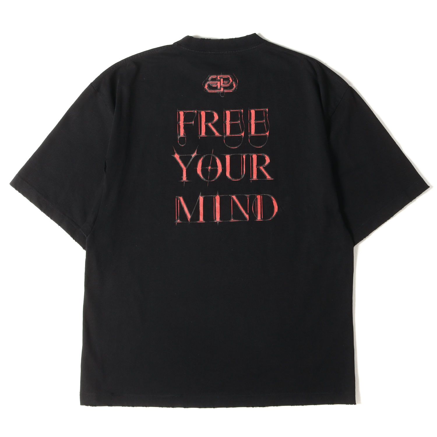 バレンシアガ黒Tシャツ バレンシアガ 半袖Tシャツ サイズXS メンズ BALENCIAGA バレンシアガ T
