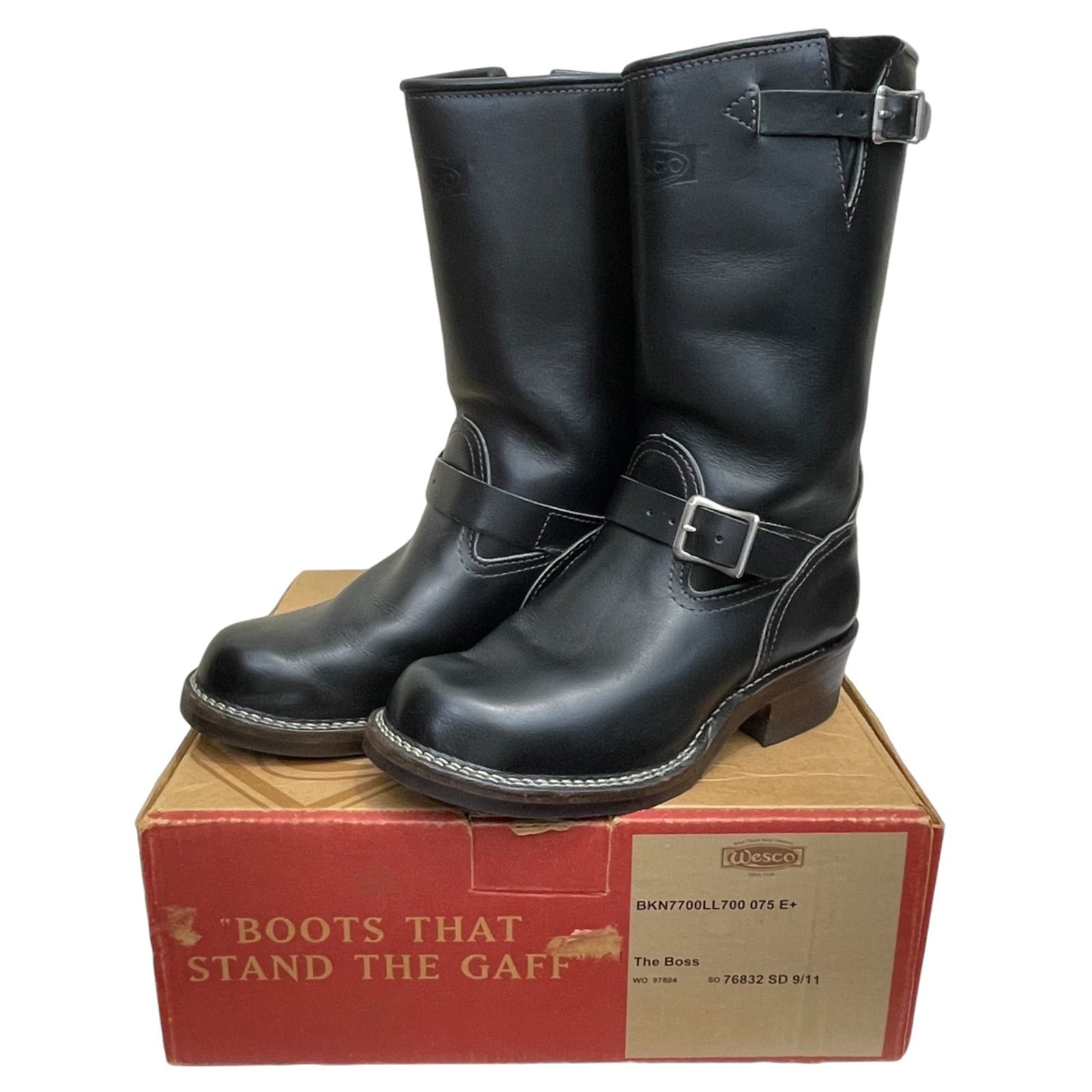 箱ギャランティカード付 極美品 7.5E WESCO THE BOSS ウエスコ ボス 