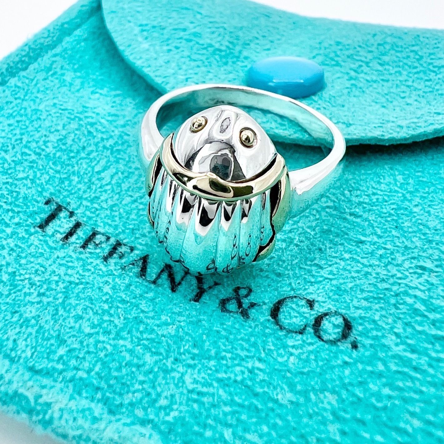 Tiffany ティファニー スカラベ コンビリング750 925 TIFFANY&Co 
