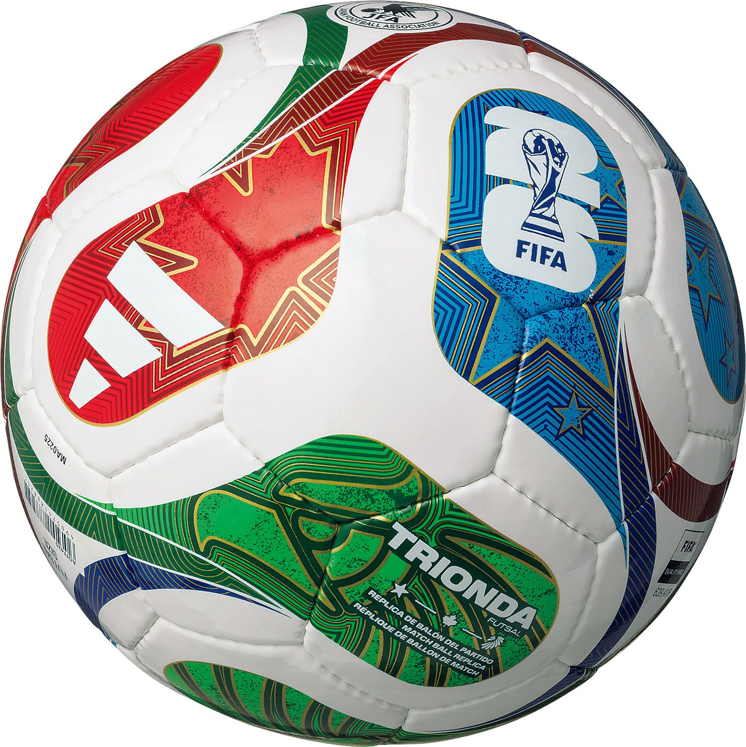 アディダス adidas フットサル ワールドカップ2026フットサル 一般用 中学生以上 フットボール FIFA 国際公認球 検定球 公式 試合 大会 練習 部活動 クラブ サークル スクール ADFF420 ホワイト