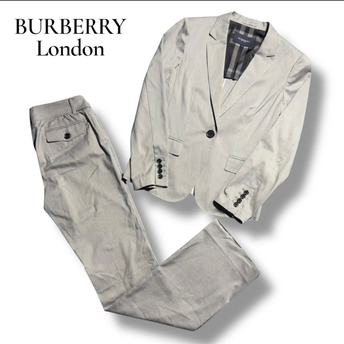 最終値下げ】【極美品】BURBERRY LONDON パンツスーツ セットアップ 