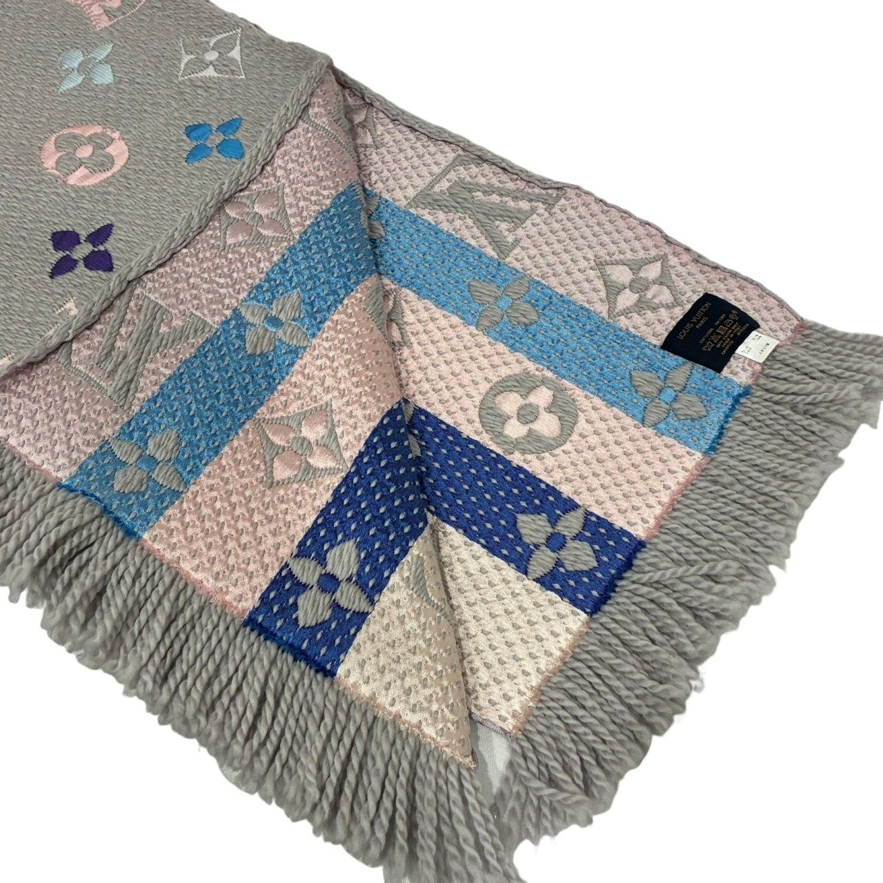LOUIS VUITTON ルイヴィトン エシャルプ ロゴマニア レインボー M75874