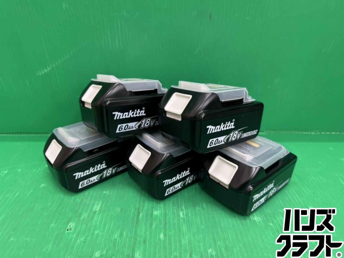☆未使用 マキタ BL1860B バッテリ 18V6.0Ah 5個セット 箱無し セット 