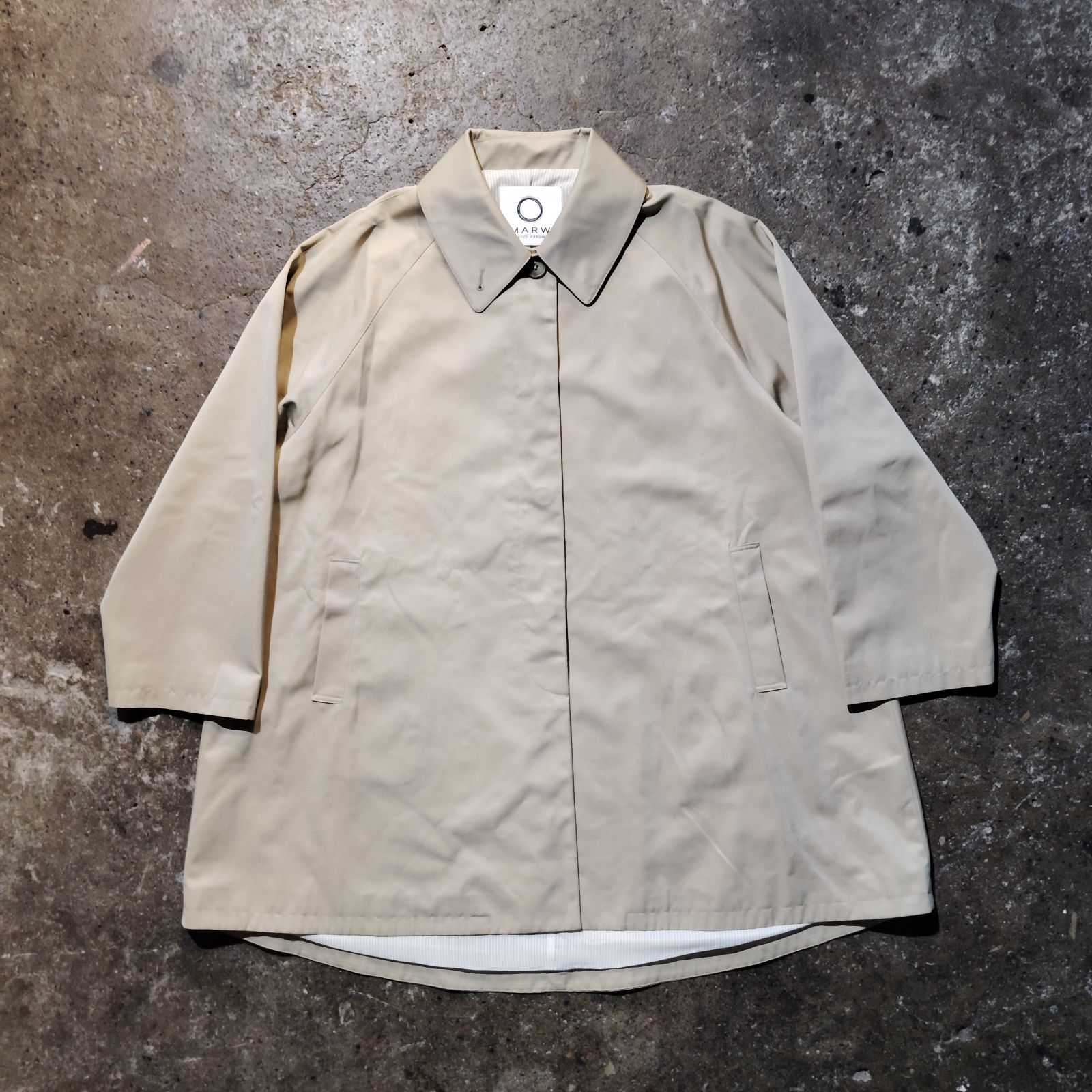MARW UNITED ARROWS 25ss ステンカラーコート ベージュ 38 マルゥ