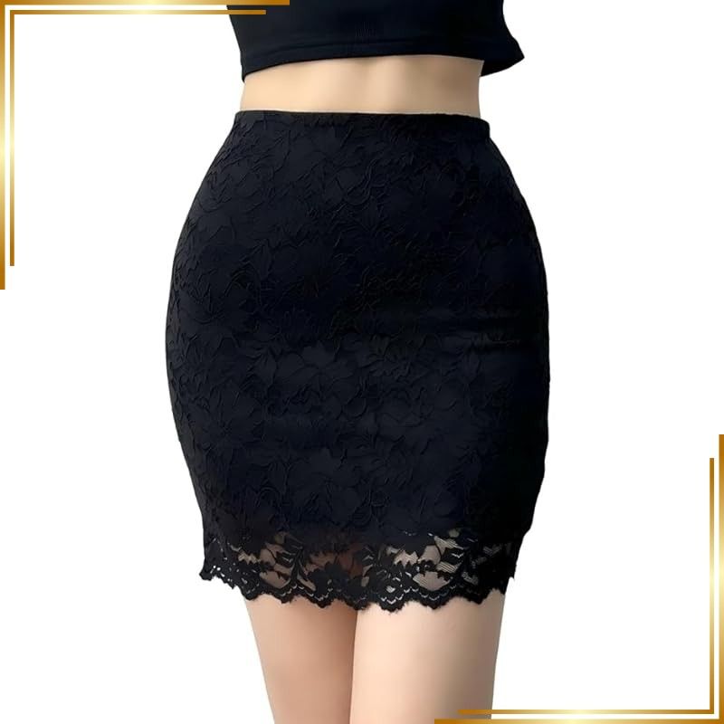 【新品】 [syvent] 総レーススカート 可愛い スカート 花柄 ミニスカート 夏秋 レギンス スカーチョ スキニー レギンス skirt レディース 12F063 1