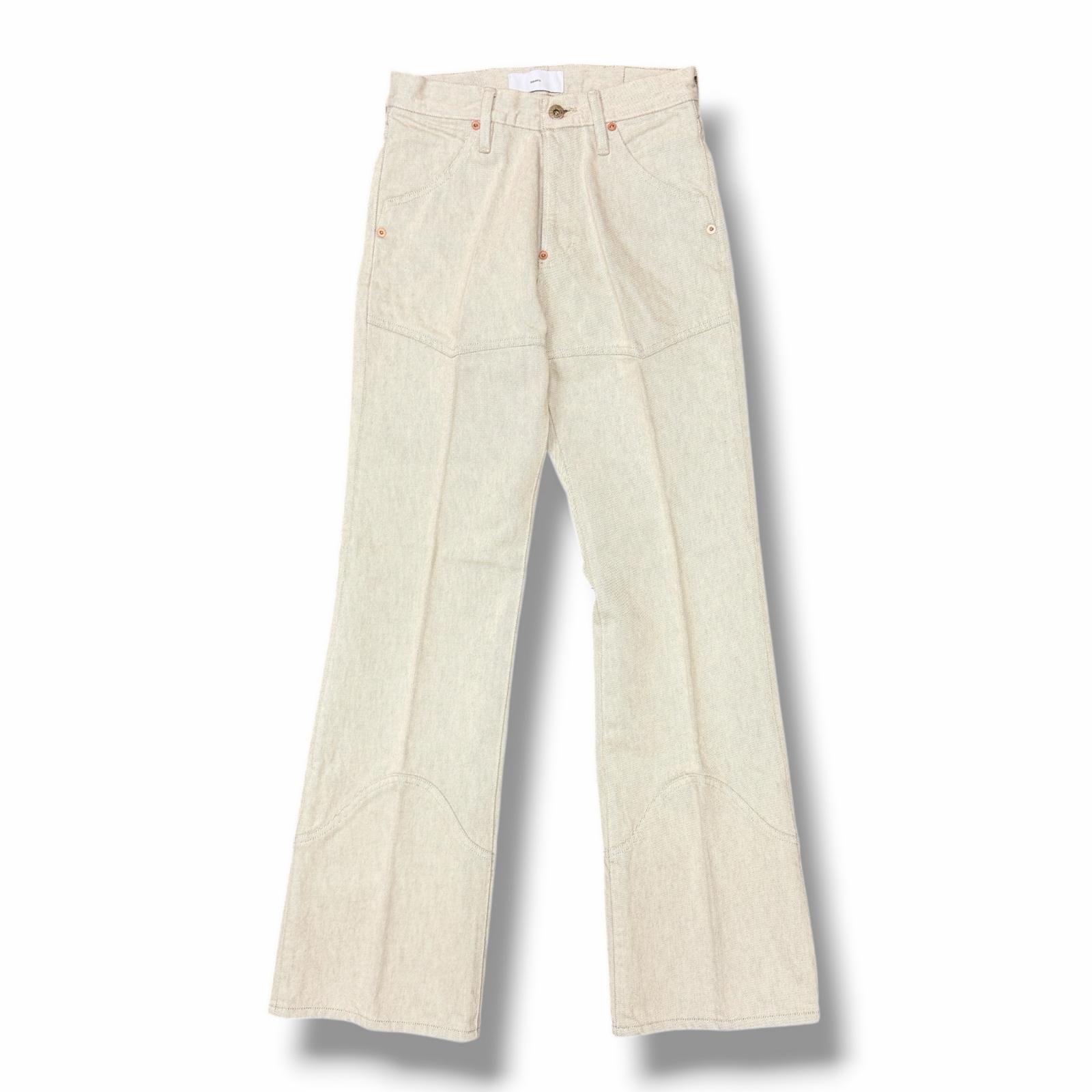 参考上代64900円 未使用 SUGARHILL  25SS DENIM TROUSERS デニムトラウザーズ フレアパンツ ジーンズ シュガーヒル 25410000407 グレーホワイト 28 （12533M） 参考上代64900円 未使用 SUGARHILL 25SS DENIM TROUSERS デニム
