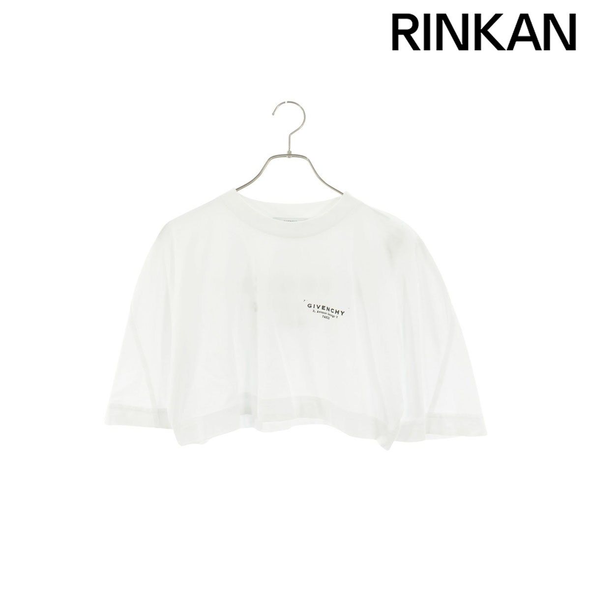 ジバンシィ  25AW  BW70FKP75N クロップドロゴプリントTシャツ レディース S GIVENCHY - ジバンシィ 25AW BW70FKP75N クロップドロゴプリントT