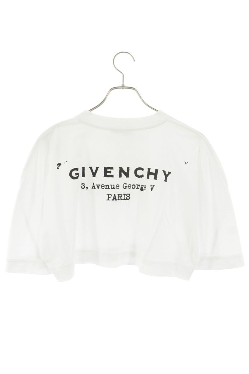 ジバンシィ  25AW  BW70FKP75N クロップドロゴプリントTシャツ レディース S ジバンシィ 25AW BW70FKP75N クロップドロゴプリントTシャツ