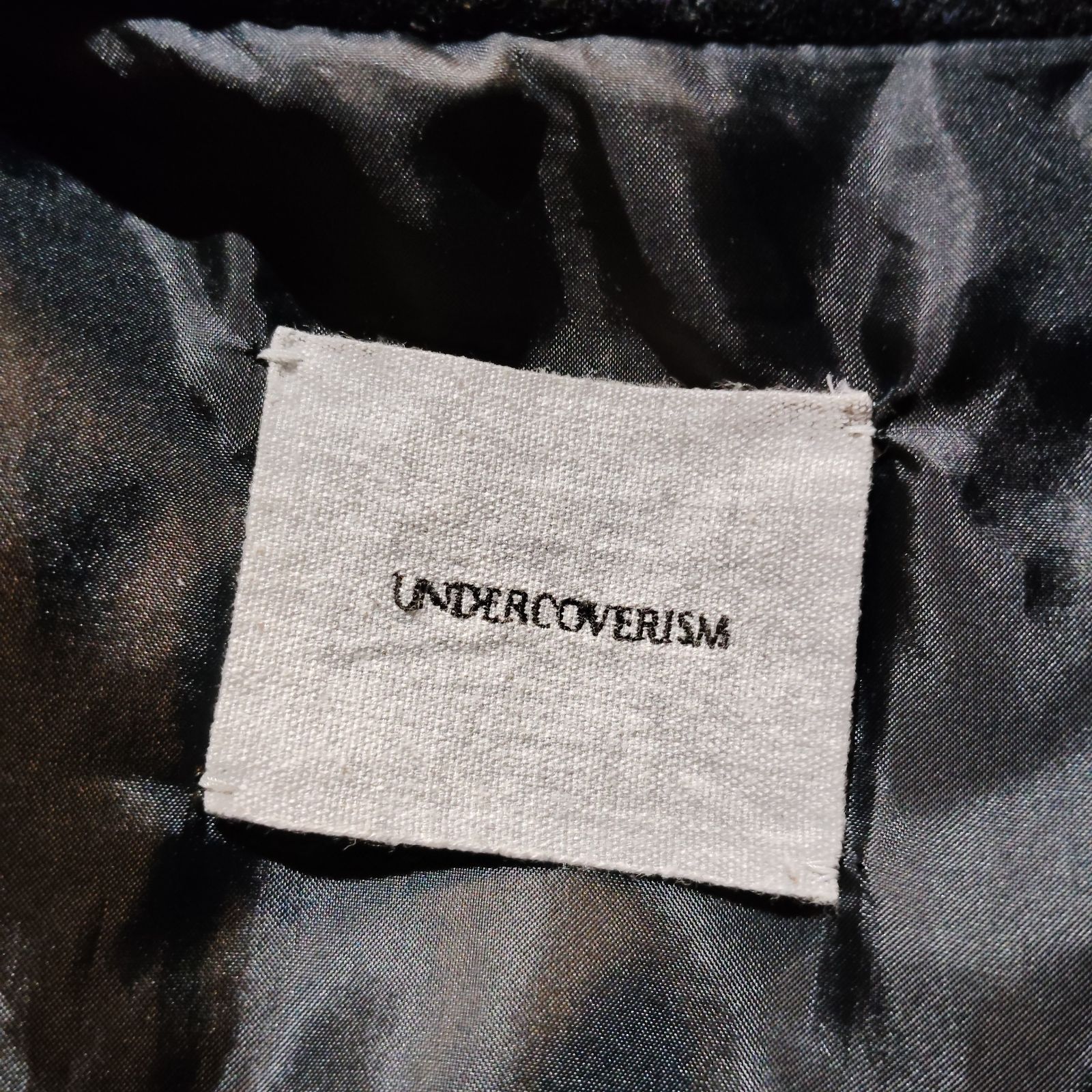 UNDERCOVERISM 13aw ウール縮絨ライダースジャケット チェック 
