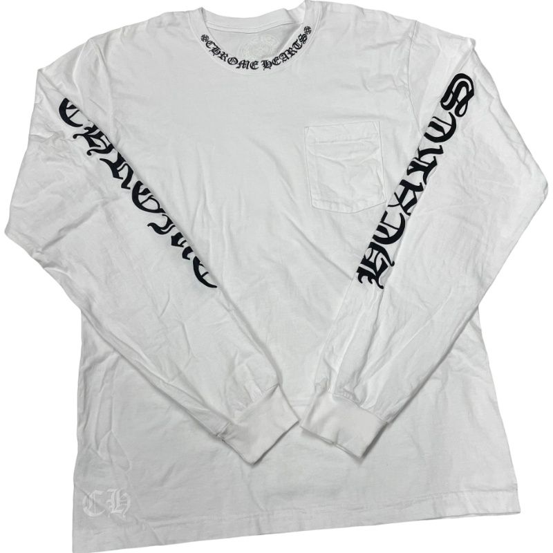CHROME HEARTS クロムハーツ Neck Logo L/S Tee ネックロゴ ロンT 