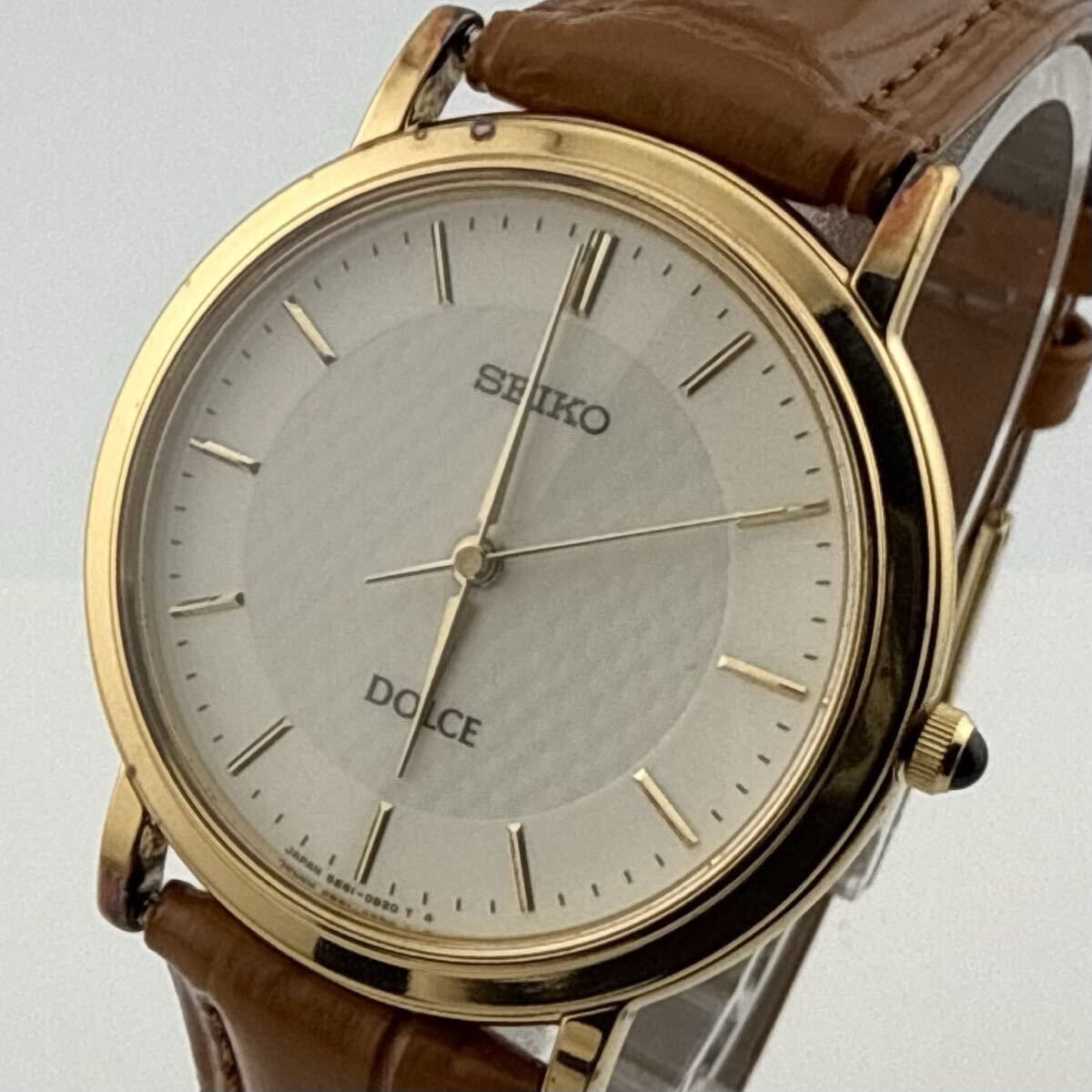 今なら送料無料 SEIKO セイコー Dolce ドルチェ 5E61-0A80 腕時計 