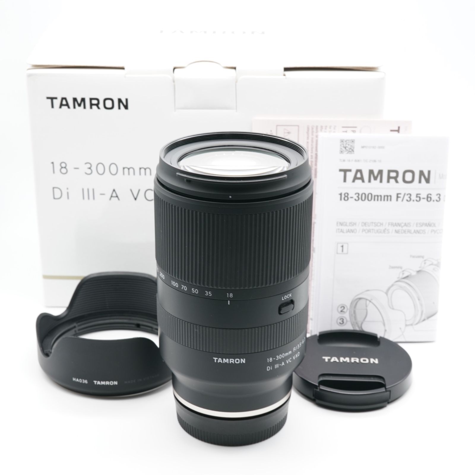 ほぼ新品 タムロン 18-300mm F3.5-6.3 Di III-A VC VXD ソニー E 