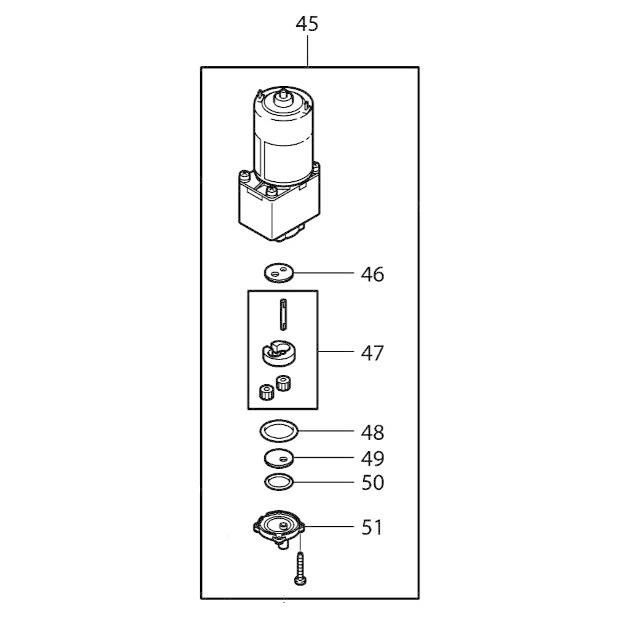 マキタ makita 14.4V 充電式 噴霧器 MUS103DZ 用 ポンプアッセンブリ 126192-8 部品 補給 パーツ 修理 薬剤 薬剤散布 農業 農家 農産 園芸
