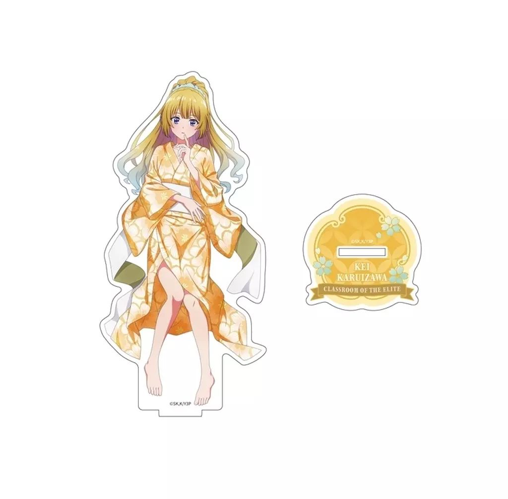 中古】アクリルスタンド・アクリルパネル 軽井沢恵(和服/正面) 描き 