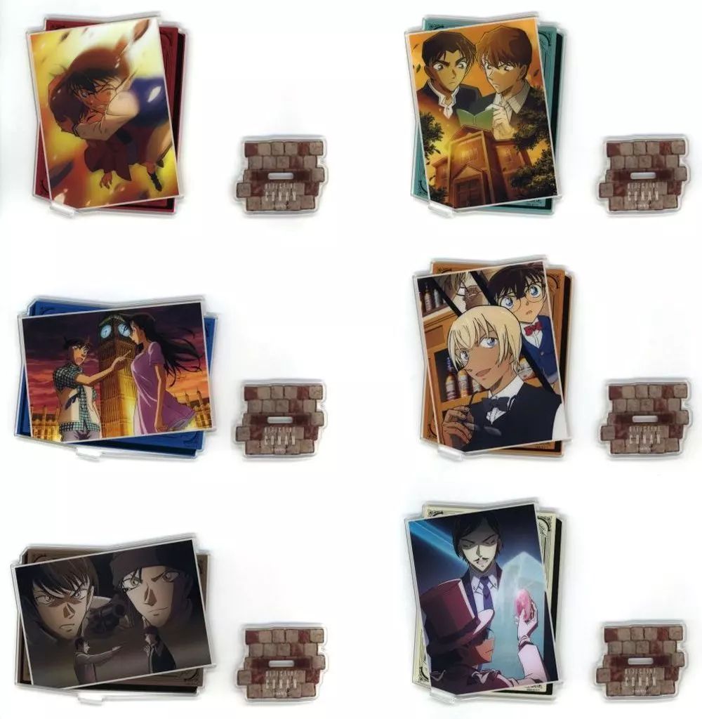 中古】アクリルスタンド・アクリルパネル 全6種セット アクリル 名探偵コナン セガ ラッキー くじ アクリルスタンド H賞 全種セット