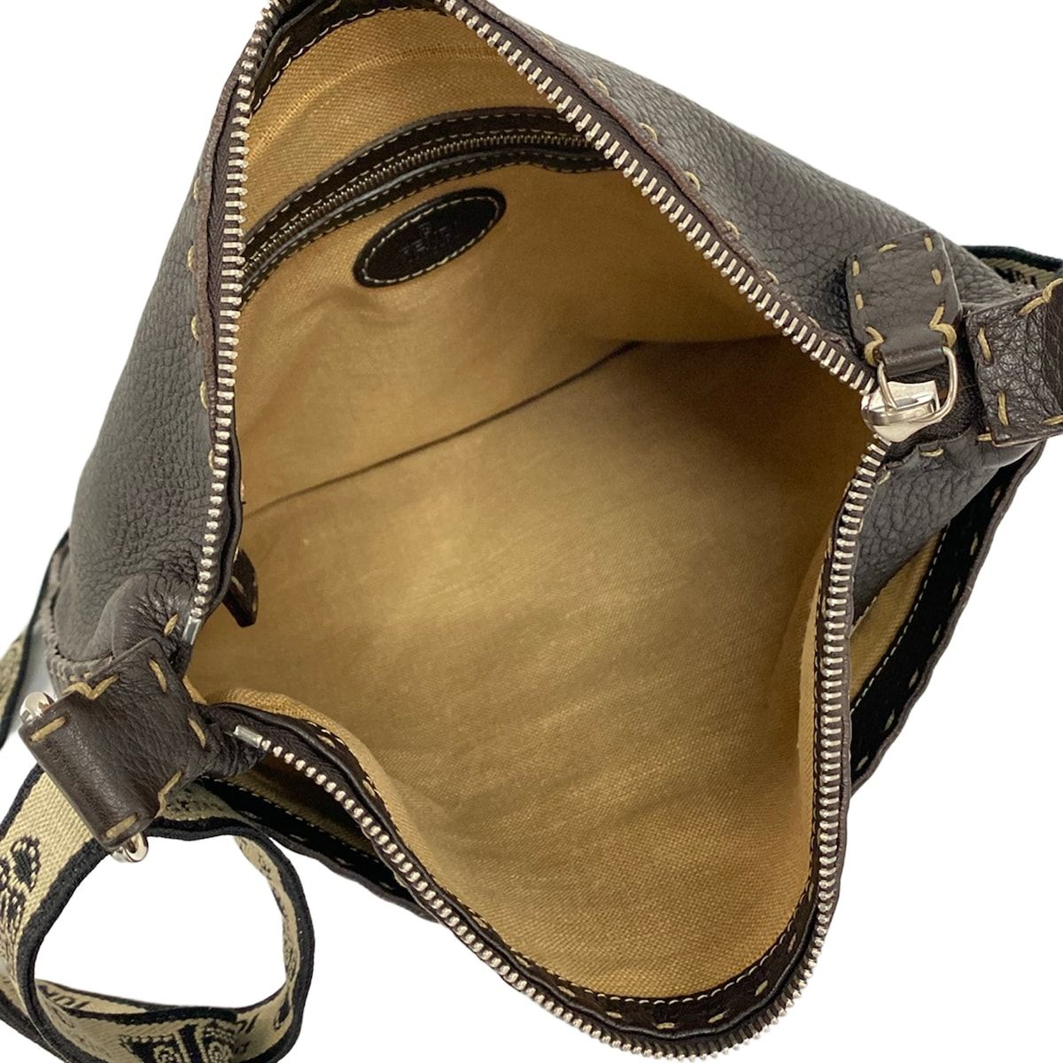 FENDI(フェンディ) ショルダーバッグ セレリア 8BT109 ダークブラウン 