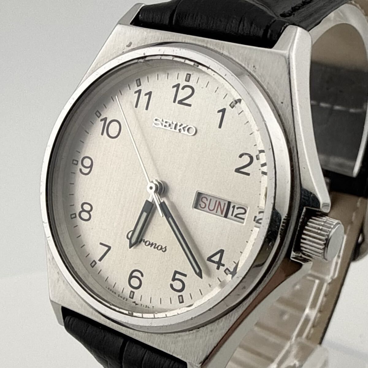 SEIKO 5H23-7060 セイコー Chronos クロノス デイデイト メンズ 腕時計 