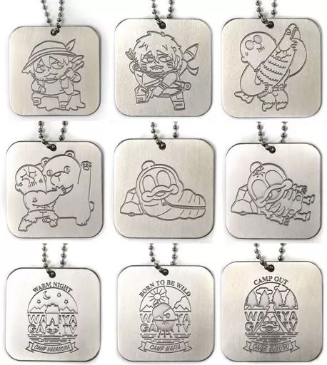 中古】雑貨 全9種セット メタルタグキーホルダーコレクション