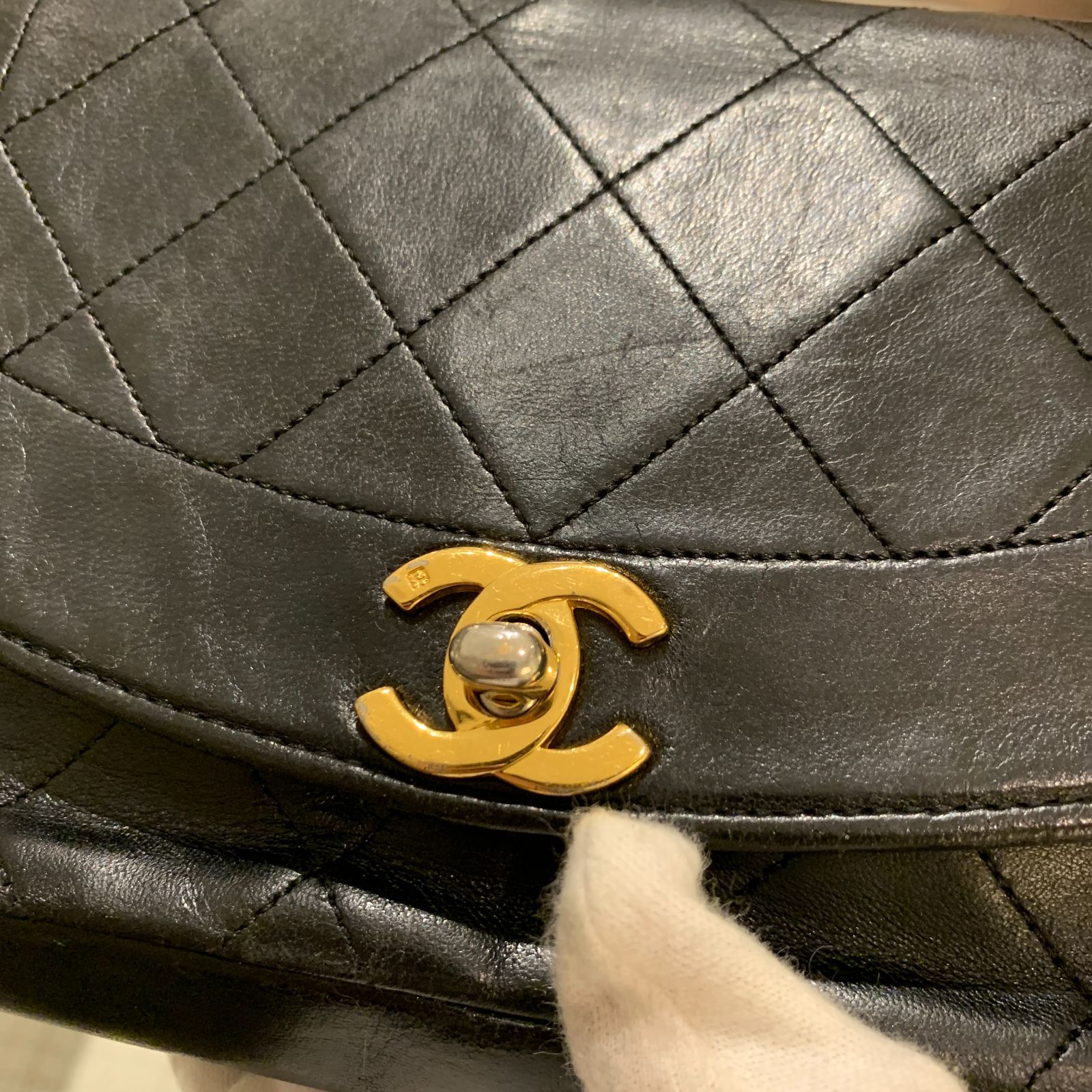 ◎本物 美品 CHANEL シャネル マトラッセ ダイアナフラップ チェーン