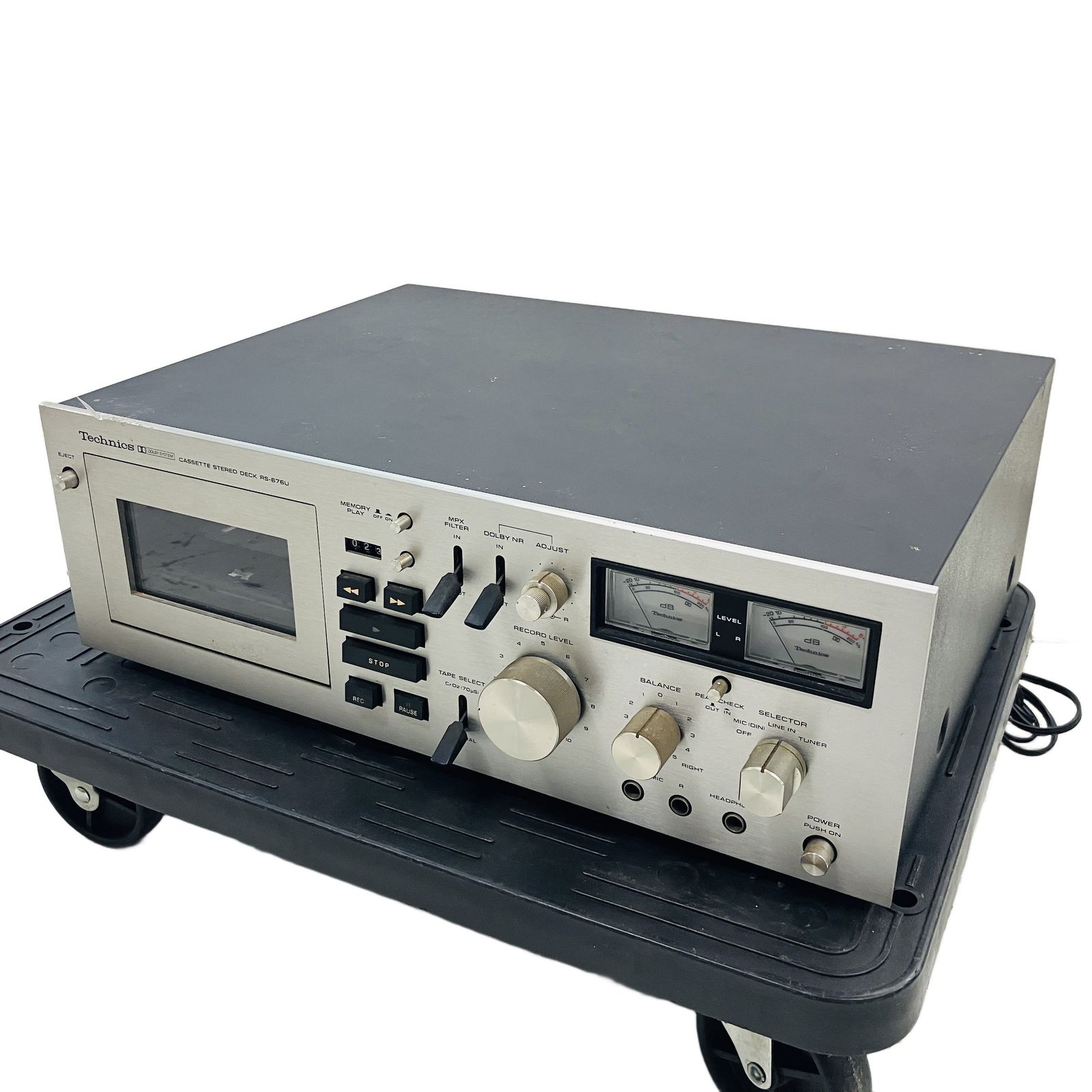 Technics カセットデッキ (RS-676U) + Pioneerの3点（レコード