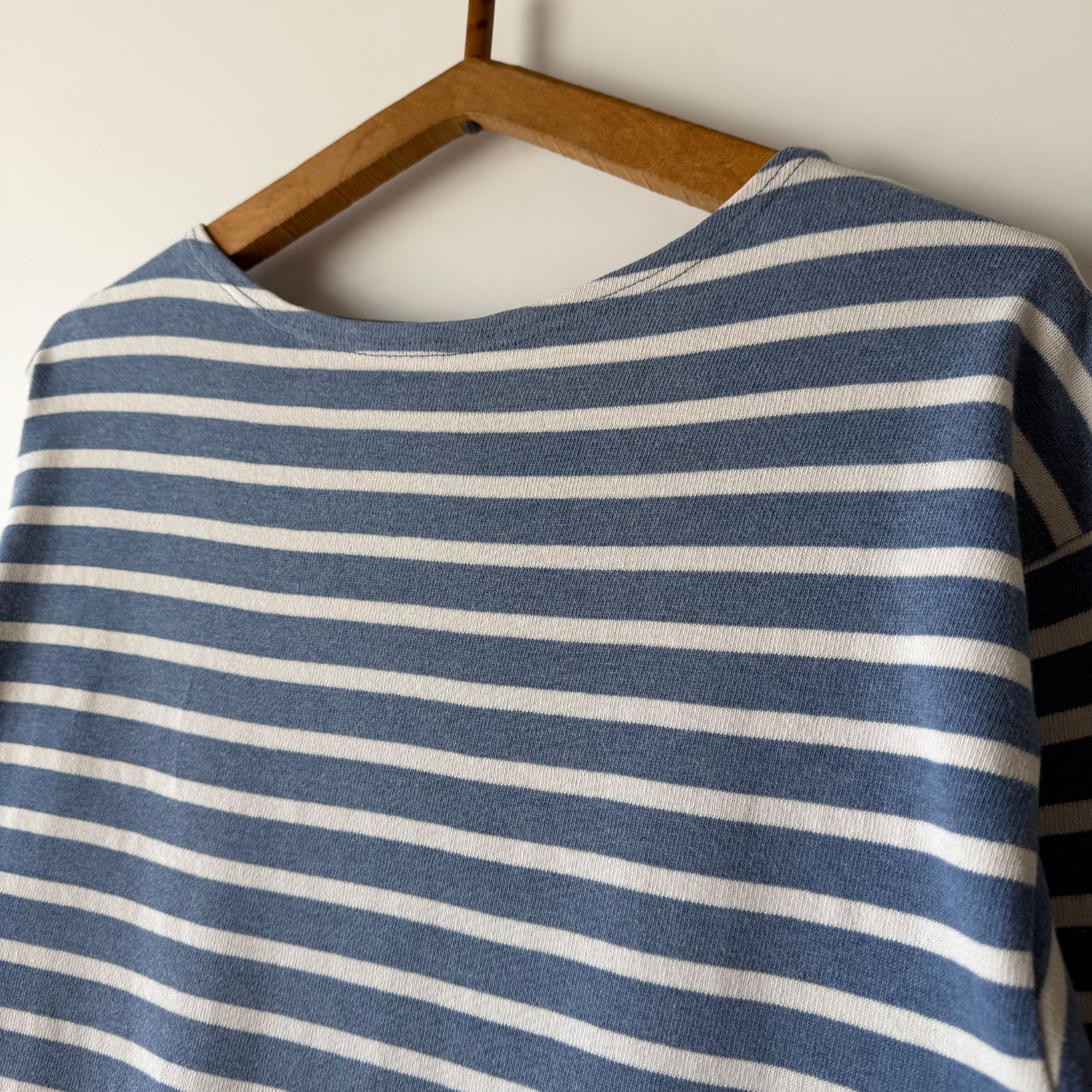 SAINT JAMES ouessant cobalt blue / ecru T3? セントジェームス