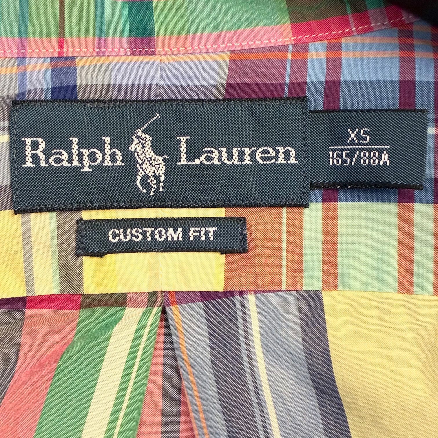 Ralph Lauren CUSTOM FIT チェック柄 長袖ボタンダウンシャツ マルチ 
