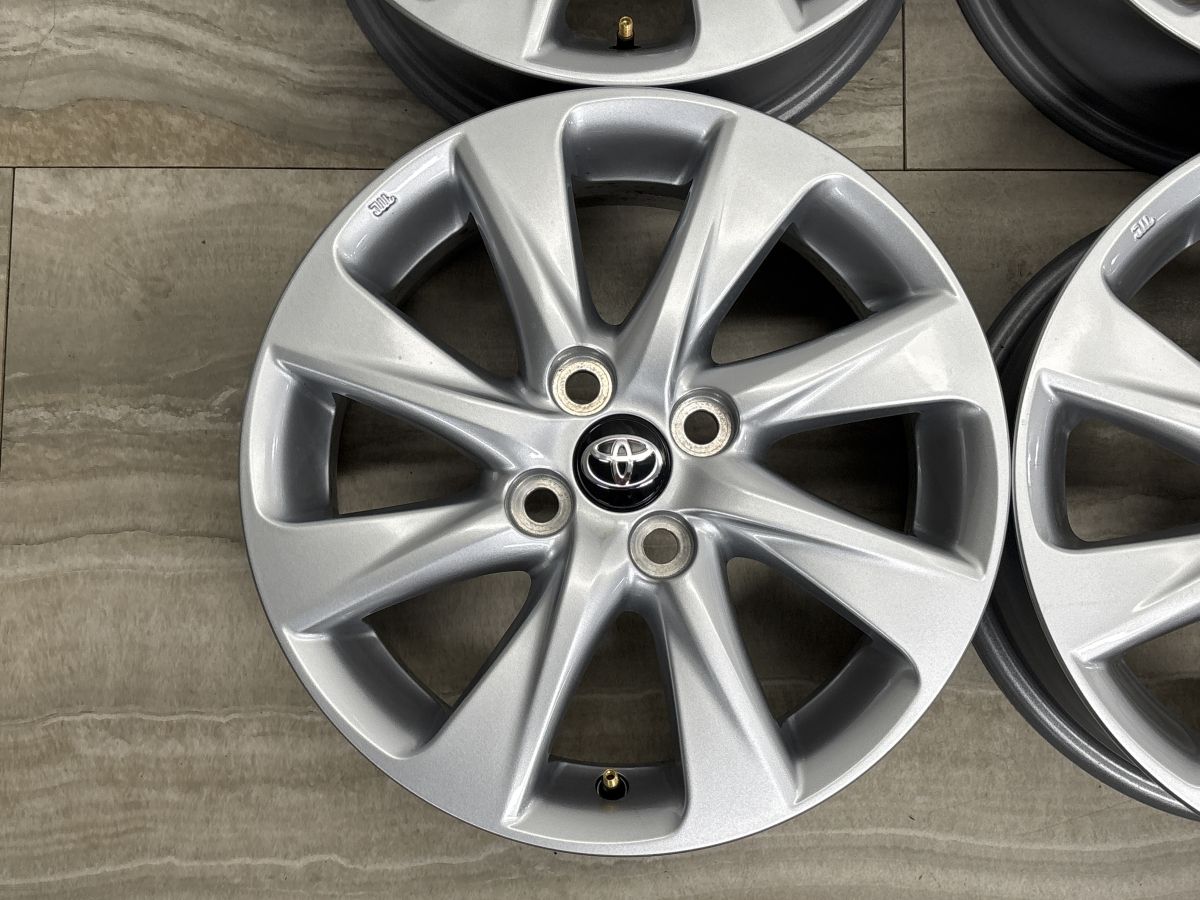 新車外し 美品】トヨタ アクア 純正 15in 6J +45 PCD100 4本 ヤリス 