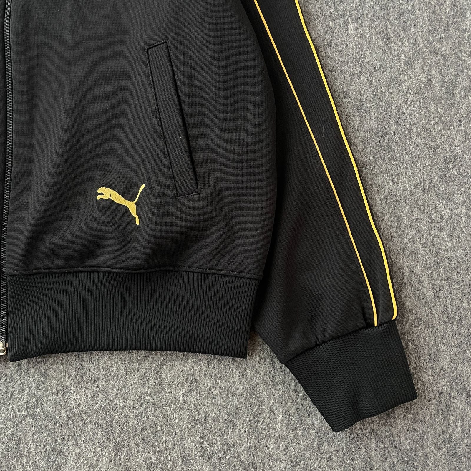 80s PUMA プーマ トラックジャケット ジャージ 刺繍ロゴ ワンポイント 
