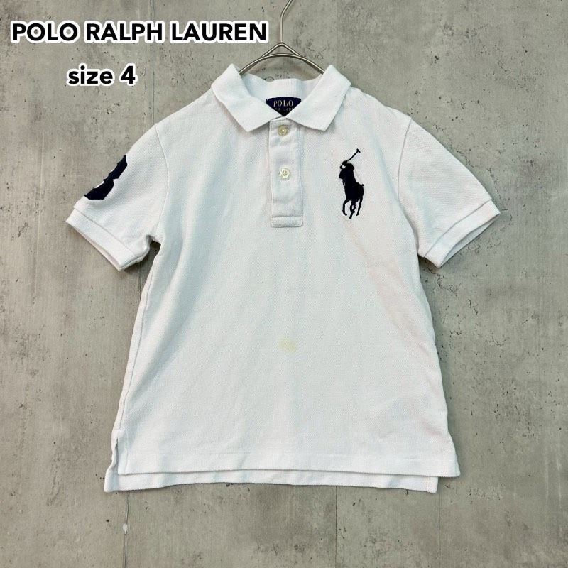 POLO RALPH LAUREN ポロラルフローレン ホワイト size4 ポロシャツ 