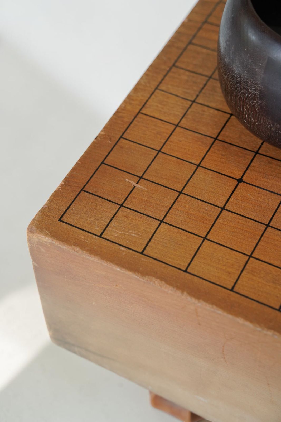 囲碁フルセット 脚付き碁盤付き 碁石361枚（白180 黒181）木製碁笥 