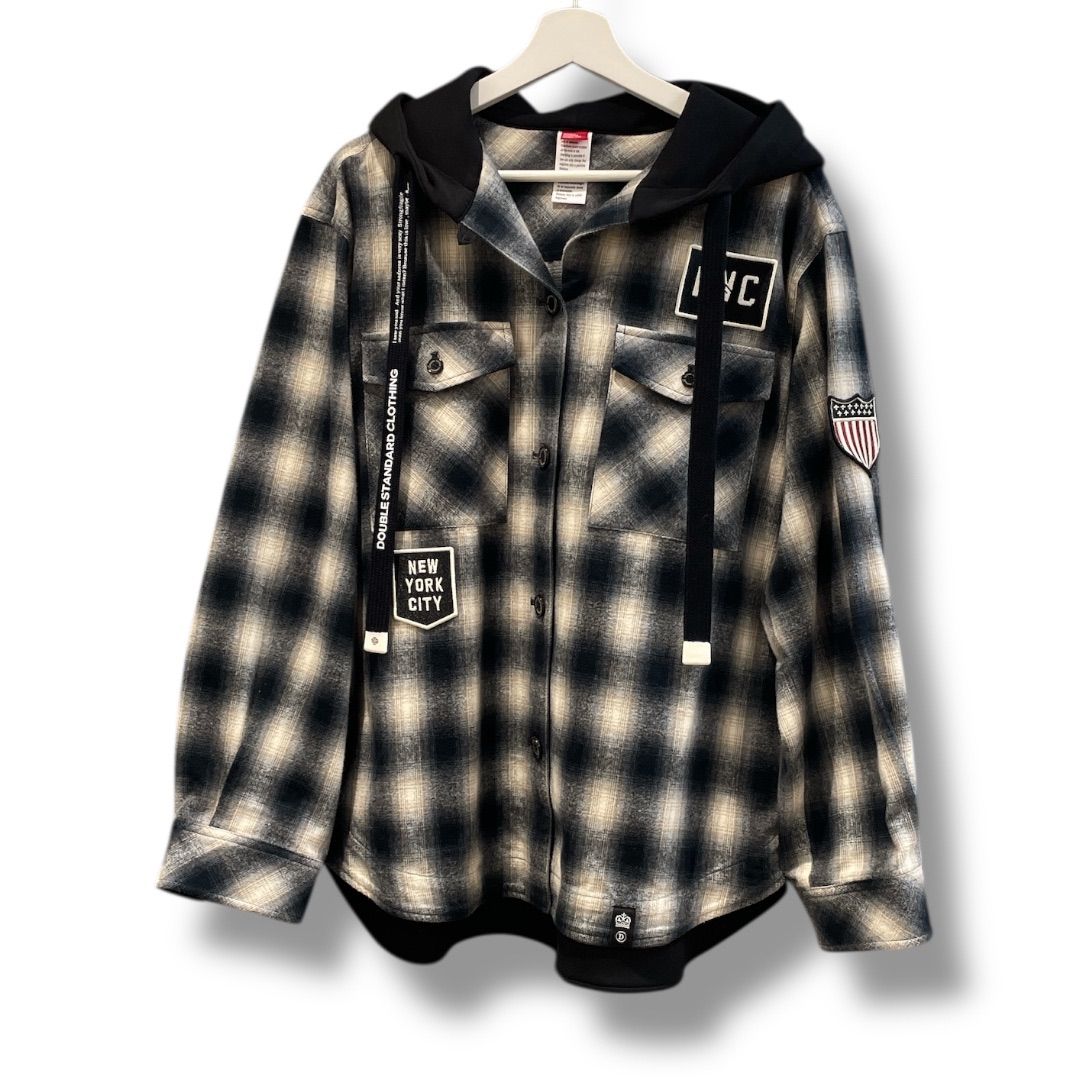 ダブルスタンダードクロージング オンブレ チェック アウター DOUBLE STANDARD CLOTHING ダブルスタンダードクロージング シャギー