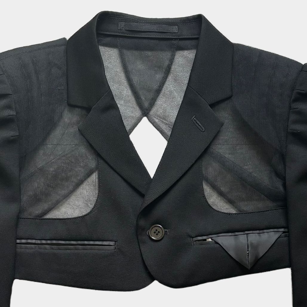 ［13AW］コムデギャルソン　テーラードジャケット　ノワールケイニノミヤ noir kei ninomiya ノワールケイニノミヤ 2022-2023aw ショート